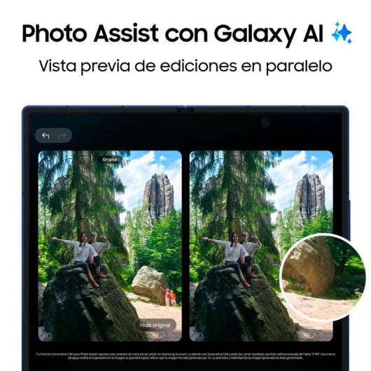 Samsung Galaxy Z Fold7 12GB256GB Azul Intenso Móvil Plegable con IA