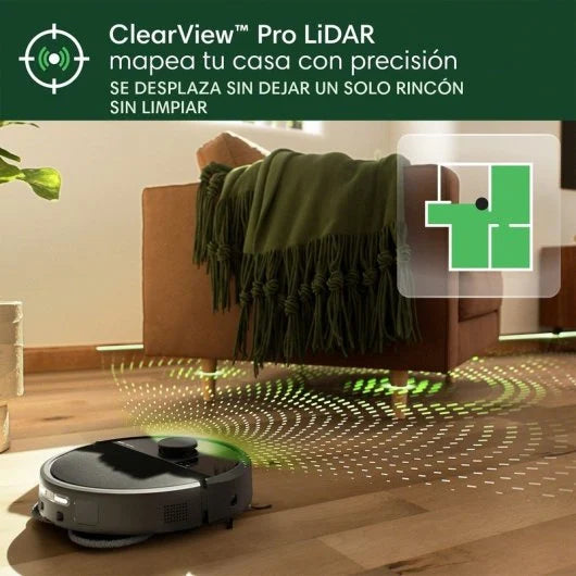 iRobot Roomba Plus 505 Combo Robot Aspirador con Base AutoWash Multifunción y Autolimpiable Negro