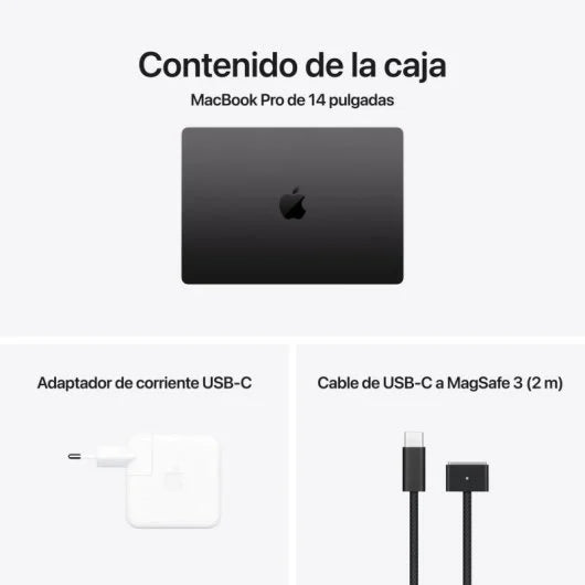 Portátil Apple MacBook Pro Apple M4 10 Núcleos16GB512GB SSDGPU 10 Núcleos14 Negro Espacial