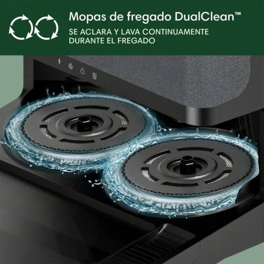 iRobot Roomba Plus 505 Combo Robot Aspirador con Base AutoWash Multifunción y Autolimpiable Negro