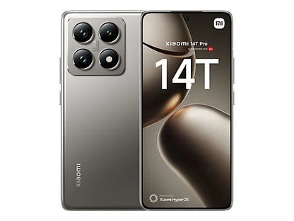 Móvil - Xiaomi 14T Pro, Gris Titanio, 512 GB, 12 GB RAM, 6.67" 1.5K, Mediateck Dimensity 9300+, 5000 mAh, Android-HyperOS
