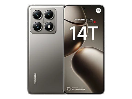 Móvil - Xiaomi 14T Pro, Gris Titanio, 512 GB, 12 GB RAM, 6.67" 1.5K, Mediateck Dimensity 9300+, 5000 mAh, Android-HyperOS