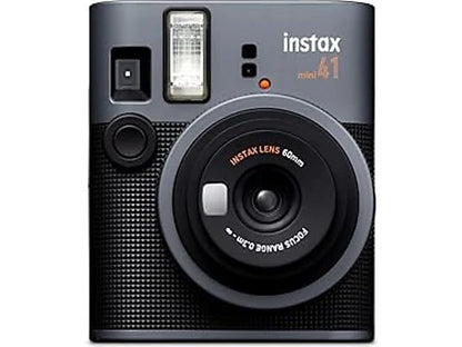 Cámara instantánea - Fujifilm Instax mini 41, película 6 mm x 54 mm, Imagen 62mm x 46mm, Negro