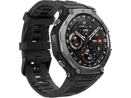Smartwatch - Amazfit T-Rex 3, 1.5 AMOLED, Táctil, 27 días Autonomía, Silicona, Compatible iOSAndroid, Onyx