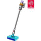 Aspirador escoba - Dyson v15s Detect™ Submarine, Friegasuelos, Potencia succión 240 W, Autonomía 60 min, Accesorios incluídos, Níquel