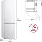 Frigorífico combi - LG GBV21NCDSW, No Frost, 186 cm, 344 l, DoorCooling™, FRESHConverter™, Blanco