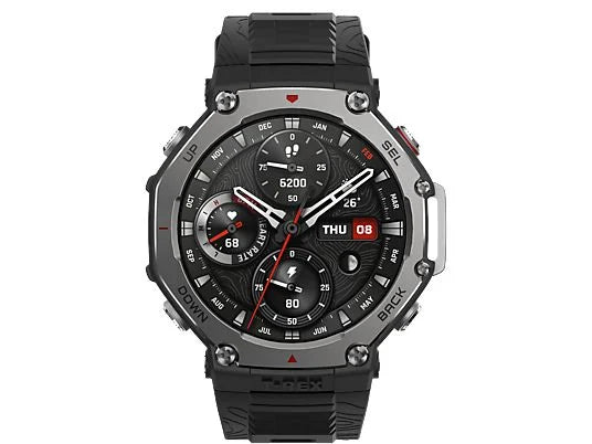 Smartwatch - Amazfit T-Rex 3, 1.5 AMOLED, Táctil, 27 días Autonomía, Silicona, Compatible iOSAndroid, Onyx