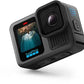 Cámara deportiva - GoPro Hero 13 Black, HyperSmooth 6.0, 5.3 K, 27 megapíxeles, Autonomía 2.5 h, HDR, Sumergible hasta 10m, Cámara lenta, Negro