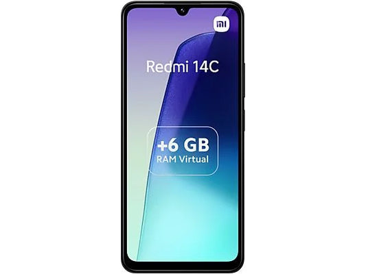 Móvil - Xiaomi Redmi 14C, Negro, 128GB, 6GB RAM, 6.88 HD+, MediaTek Helio G81 Ultra, 5160mAh, Android