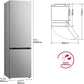 Frigorífico combi - LG GBV3200DPY, Total no Frost, 203 cm, 387 L, DoorCooling+™, FRESHConverter™, Inox antihuellas