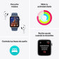 Apple Watch SE (2024), GPS, 40 mm, Caja de aluminio Blanco estrella, Vidrio delantero Ion-X, Correa deportiva Blanco estrella, Talla SM