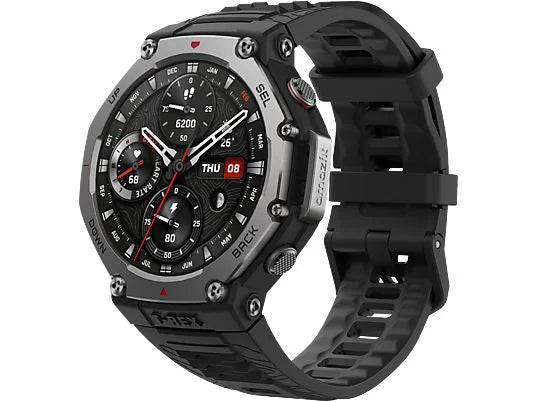 Smartwatch - Amazfit T-Rex 3, 1.5 AMOLED, Táctil, 27 días Autonomía, Silicona, Compatible iOSAndroid, Onyx