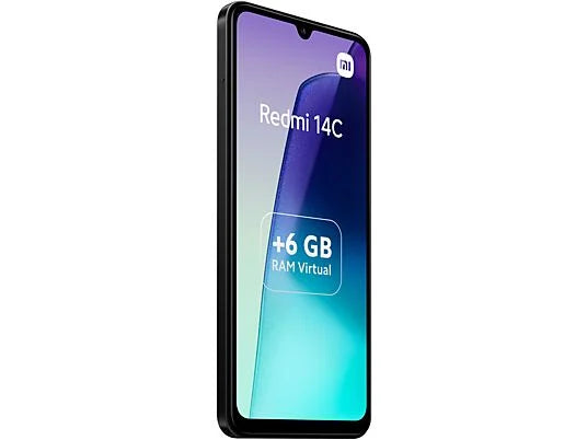 Móvil - Xiaomi Redmi 14C, Negro, 128GB, 6GB RAM, 6.88 HD+, MediaTek Helio G81 Ultra, 5160mAh, Android