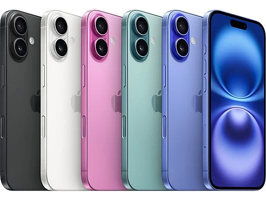 Apple iPhone 16, Negro, 128 GB, 5G, 6.1 " OLED Super Retina XDR, Chip A18 Bionic, iOS