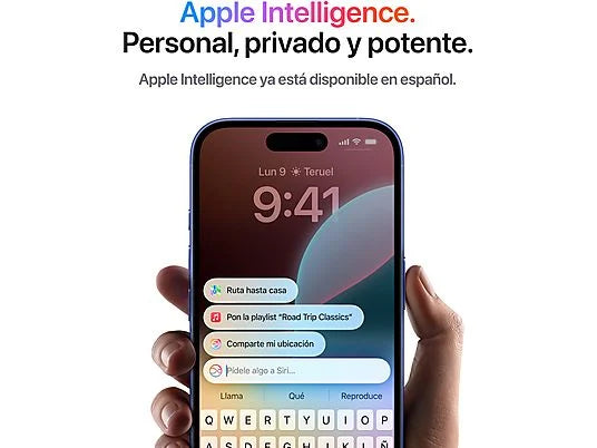 Apple iPhone 16, Negro, 128 GB, 5G, 6.1 " OLED Super Retina XDR, Chip A18 Bionic, iOS