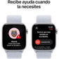 Apple Watch Series 10 (2024), GPS, 42 mm, Gesto de doble toque, Caja de aluminio plata, Correa Loop deportiva Azul nube