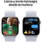 Apple Watch Series 10 (2024), GPS, 42 mm, Gesto de doble toque, Caja de aluminio plata, Correa Loop deportiva Azul nube
