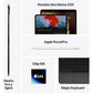 Apple iPad Pro (2024), 256 GB, Negro Espacial, 11", WiFi, Pantalla estándar, Chip M4, 10GPU