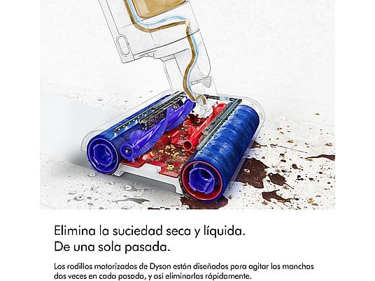 Fregona eléctrica - Dyson WashG1™, Limpieza de húmedo y seco, Sin cables, Autonomía 35 min, Autolimpiante