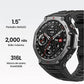 Smartwatch - Amazfit T-Rex 3, 1.5 AMOLED, Táctil, 27 días Autonomía, Silicona, Compatible iOSAndroid, Onyx