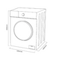 Lavadora Kromsline KLA-M3-60-DW 6kg 1000rpm