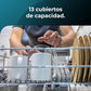 Cecotec Lavavajillas Independiente de 60 cm Bolero Aguazero 6100 Inox E. 13 Cubiertos