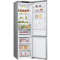 Frigorífico combi - LG GBV3200DPY, Total no Frost, 203 cm, 387 L, DoorCooling+™, FRESHConverter™, Inox antihuellas