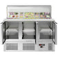 Saladette Eco - 1,37 x 0,7 M - con 3 puertas  GGM Gastro