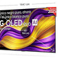 TV OLED 65 - LG OLED65G54LW, OLED 4K, Procesador Inteligente α11 AI Processor 4K Gen2, Smart TV, Rocky Black