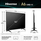 TV LED 50" - Hisense 50A6Q, UHD 4K, Quad Core/MT9603, IA 4K Upscaler, Modo Juego Plus, Control por voz, Negro