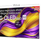 TV OLED 77" - LG OLED77G54LW, OLED 4K, Procesador Inteligente α11 AI Processor 4K Gen2, Smart TV, Rocky Black