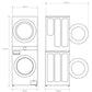 LG WT1210BBF.APBQKIS Lavasecadora Independiente de Carga Frontal 12Kg/22Kg A Negra