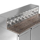 Saladette  Pizzakühltisch Premium - 1,37 x 0,7 M - mit 3 Türen
