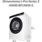 Haier - lavadora HW90BP14939S 9kg 1400rpm a