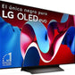 TV OLED 48 - LG OLED48C45LA, OLED 4K, Procesador Inteligente 4K α9 Gen7, Smart TV, DVB-T2 (H.265), Negro