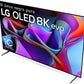 TV OLED 77 - LG OLED77Z39LA, OLED 8K, Inteligente α9 8K Gen6, Smart TV, DVB-T2 (H.265), Negro