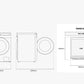 Samsung WD90DG6B85BKU3 Lavadora secadora cm. 60 - lavado 9 kg - secado 6 kg - blanco