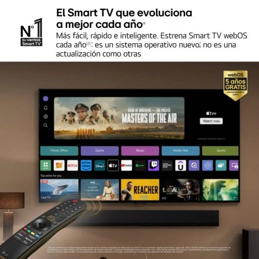 TV LG 43QNED80T6A 43 QNED UltraHD 4K HDR10 WebOS24 AI ThinQ