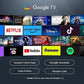 TV QLED 50" - TCL 50P7K, UHD 4K, AiPQ Processor, Smart TV, DVB-T2, 60 Hz, Pantalla HVA, Dolby Atmos, Negro