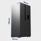 Origial COOL AND FREEZE SBS Frigorífico Americano con Dispensador No Frost E Acero Inoxidable
